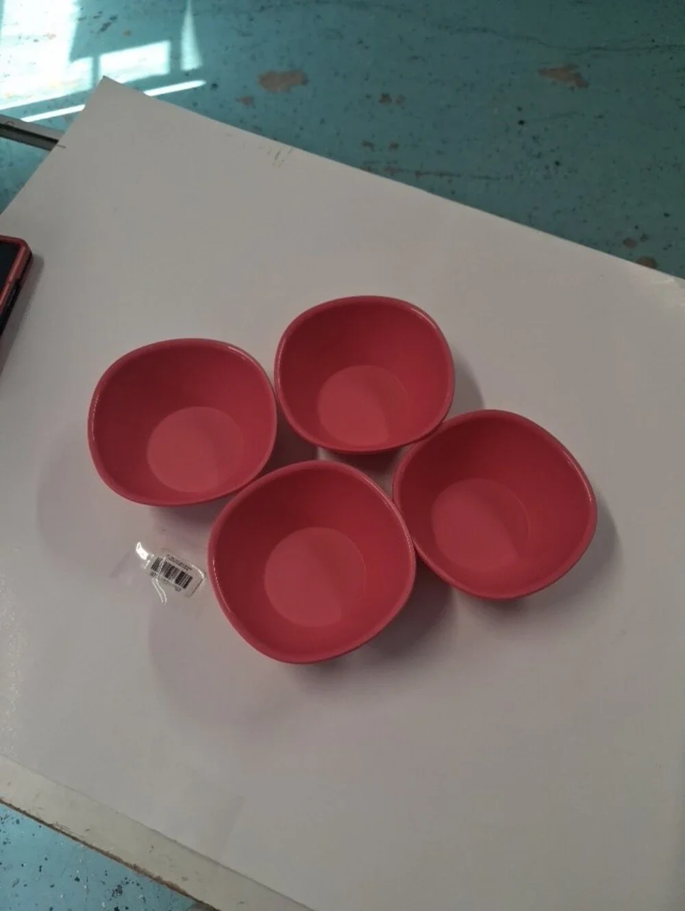 Tupperware bright red